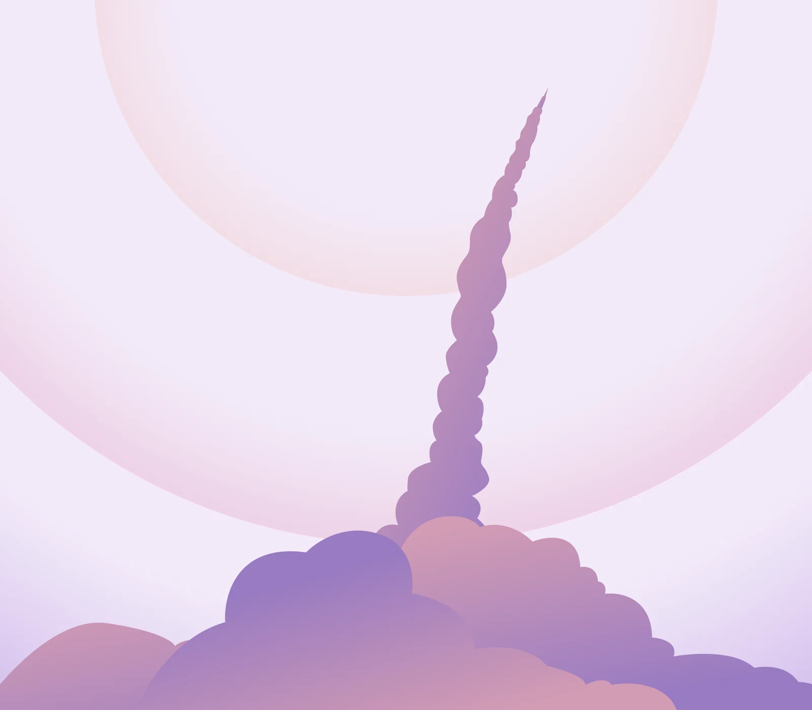 The website’s “Act” illustration: a rocket lifting off