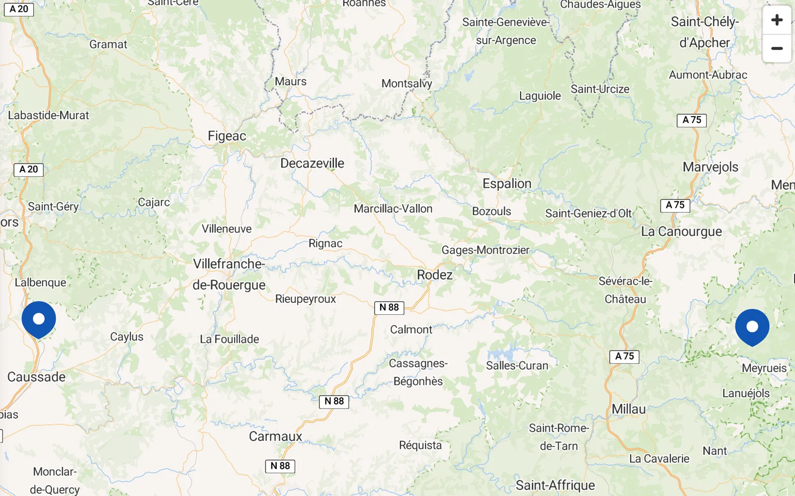 Carte des agriculteurs ambassadeurs : le bassin Adour-Garonne et ses points de repère